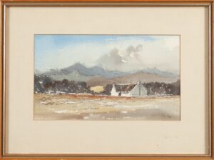 356 GUY TODD - Cape Dutch houses 29 x 17 cm Watercolor