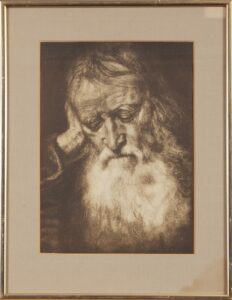 362 UNKNOWN - Old man with beard 35 x 26 cm Print