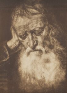 362 UNKNOWN - Old man with beard 35 x 26 cm Print_1