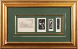 391 ERIC MAYER - 4 piece ox wagon Etch #3