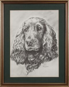 396 K WACKER - Spaniel 53 x 39 cm Pencil