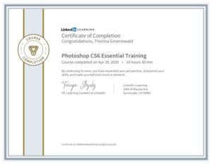 CertificateOfCompletion_Photoshop CS6 Essential Training