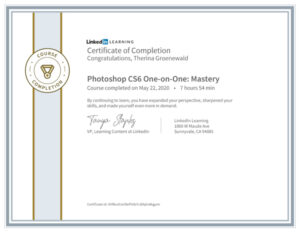 CertificateOfCompletion_Photoshop CS6 One-on-One_ Mastery