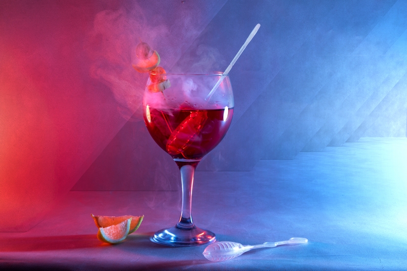 Dry Ice International_coctails_product photography