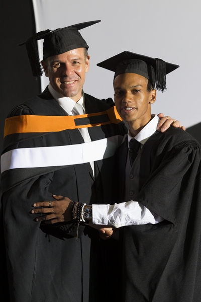 EMENDY student receiving a degree