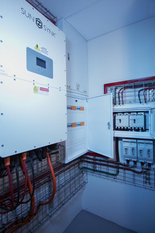 Inverters and battery brakers_industrial photography