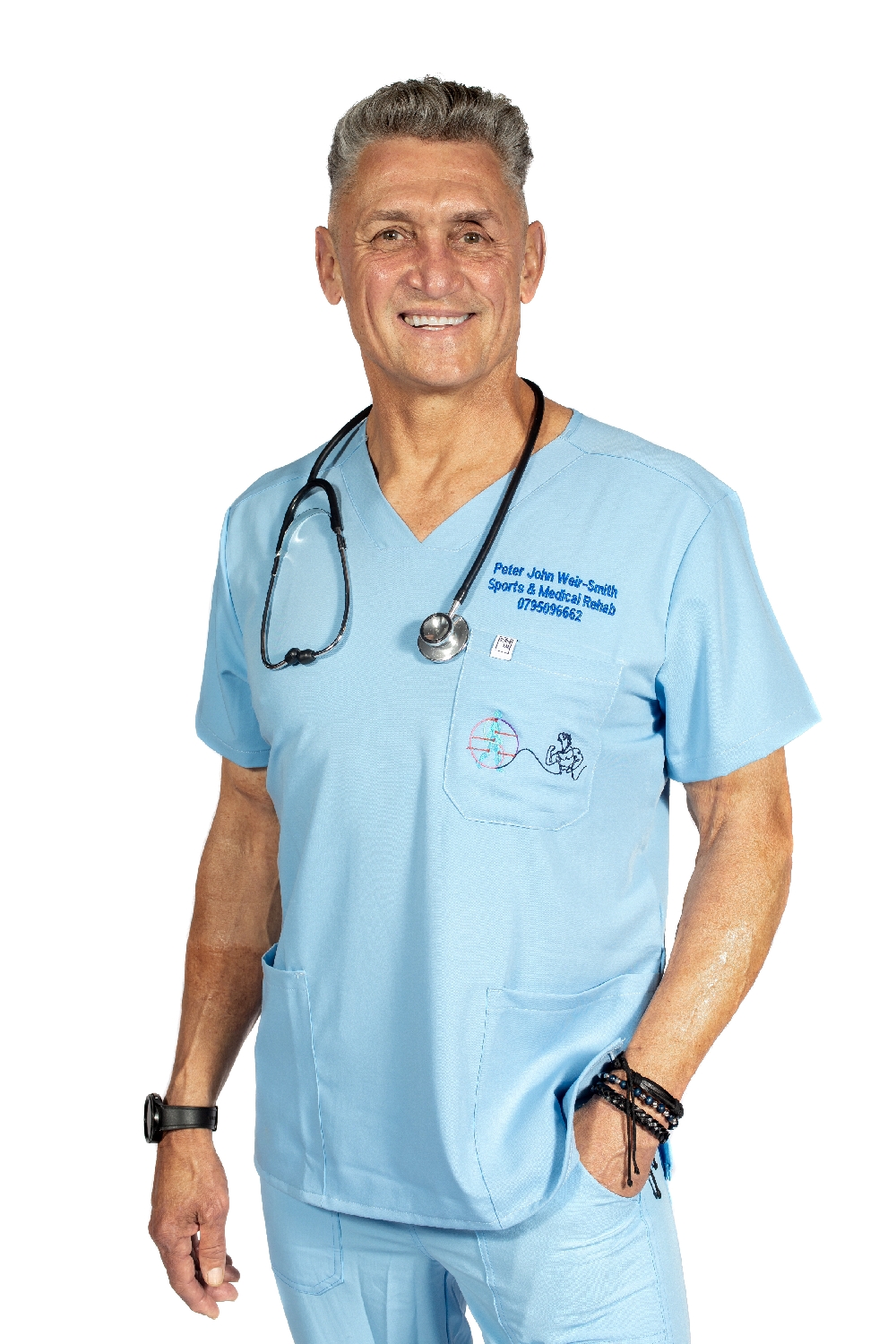 Medic profile image on white