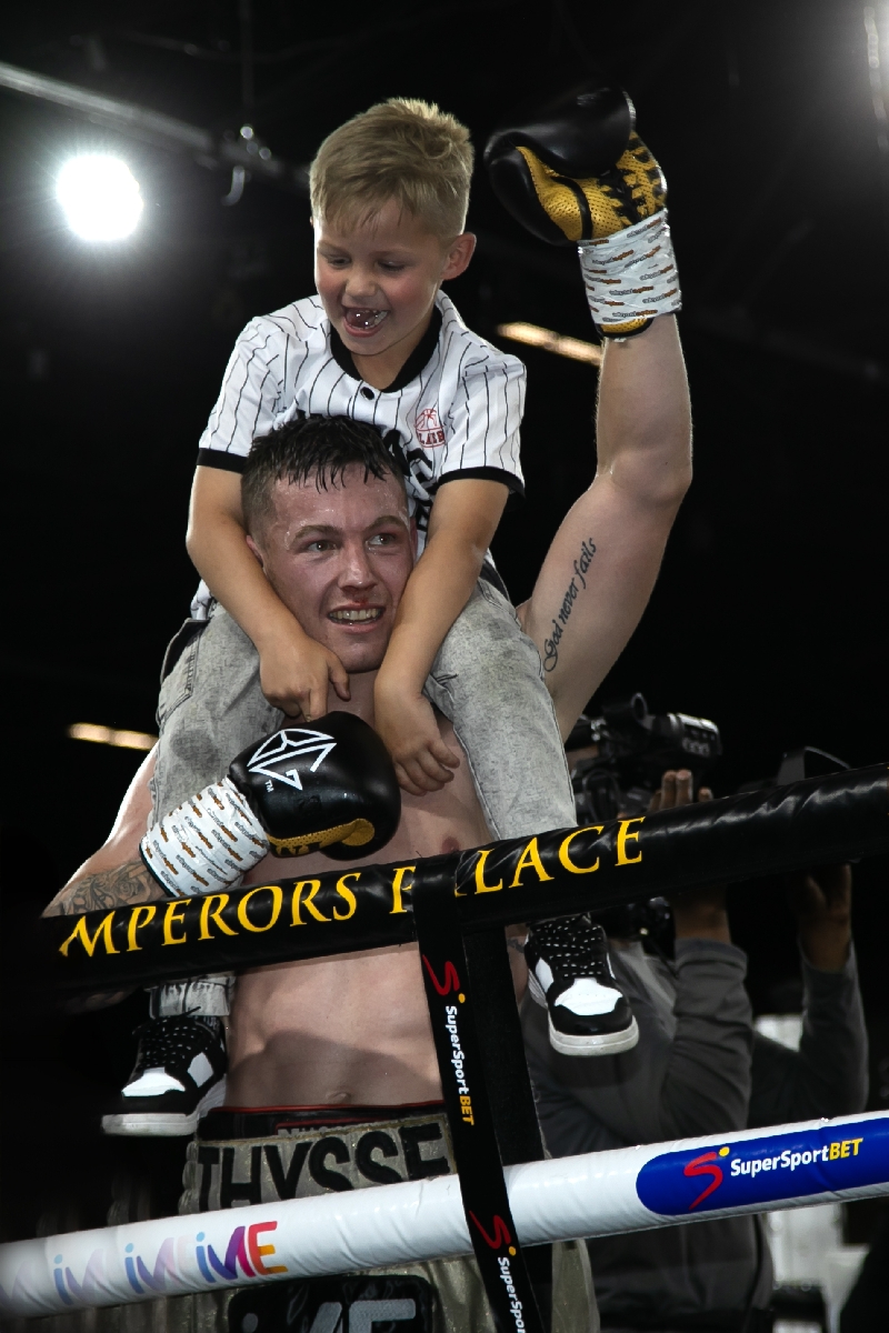 Boxing champ celebration