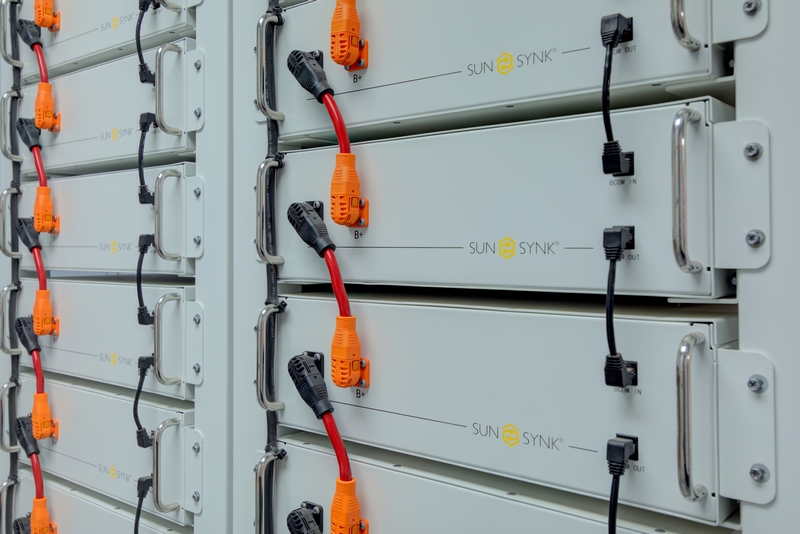 Solar battery system_industrial photography