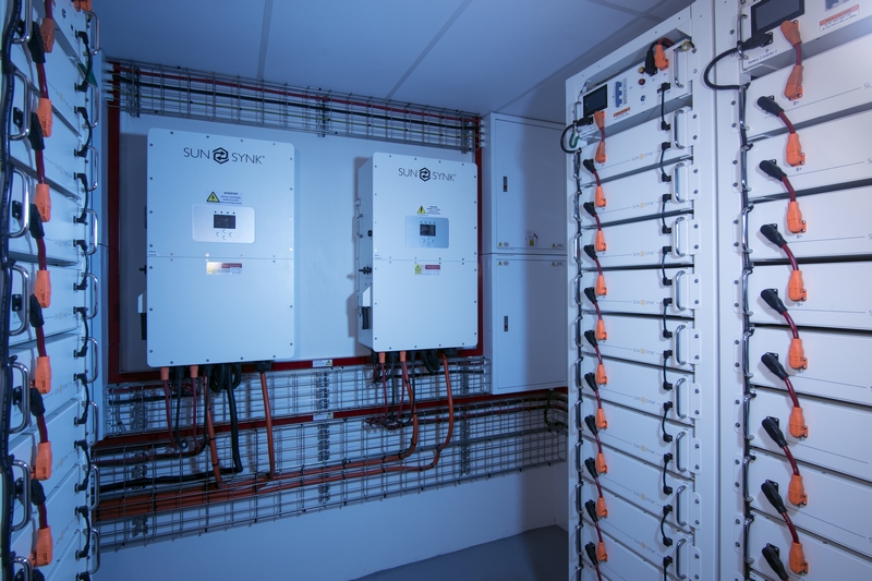 Solar battery system_industrial photography_inverters