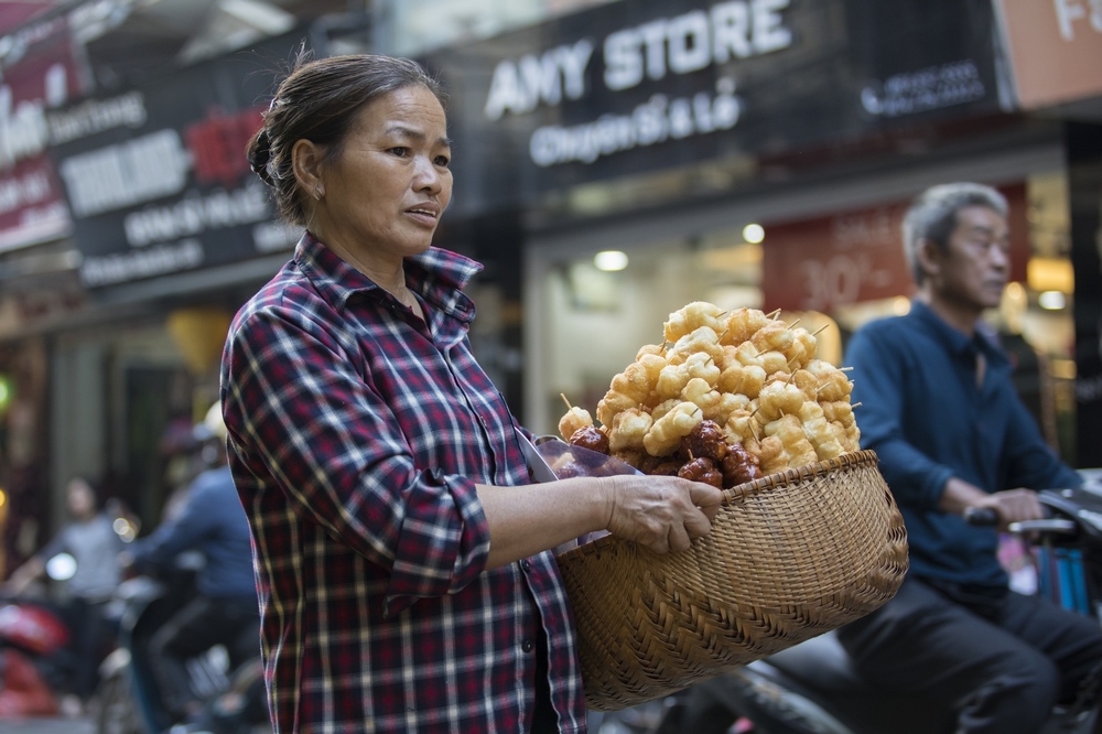 Street vendor Hanoi Vietnam