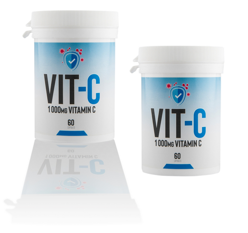 Vit C product photography with added shadow