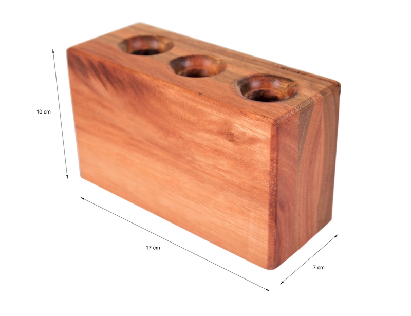 Wooden candle holder with measurementst_product photographer