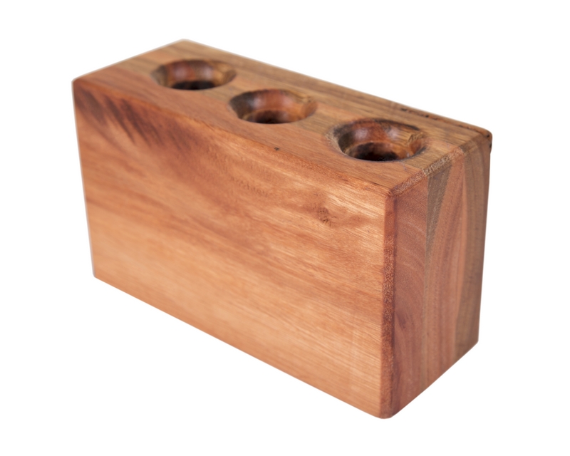 Wooden candle holder_product photography