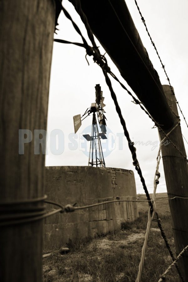 Windpump, dam and fence | ProSelect-images